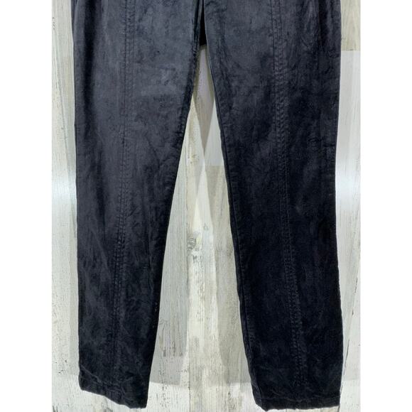 Anthropologie Velvet Ankle Pants The Essential Slim Size 0 (27x27) Black Skinny - Picture 8 of 11